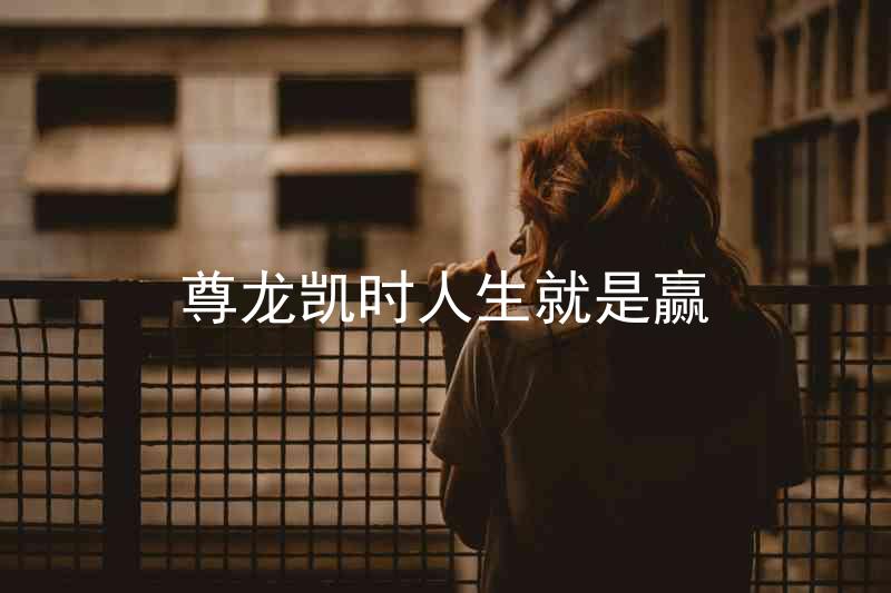 尊龙凯时人生就是赢